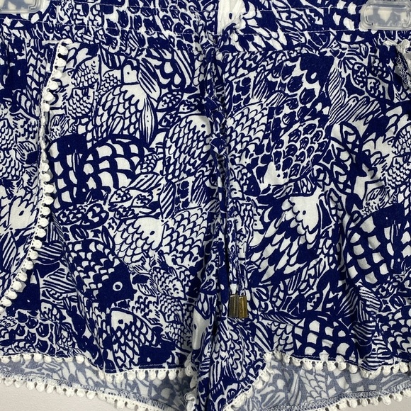 Lilly Pulitzer Women’s Challis pom-pom short in Upstream size medium - Picture 5 of 9